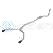 AFE 49-36420-B 17-19 AUDI A4 (B9) MACH FORCE-XP 3IN TO 2.5IN 304 SS CAT-BACK EXHAUST SYSTEM-DUAL SS TIPS