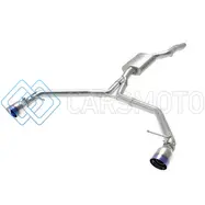 AFE 49-36437-L MACH FORCE-XP 13-16 AUDI ALLROAD L4 SS AXLE-BACK EXHAUST W/ BLUE FLAME TIPS