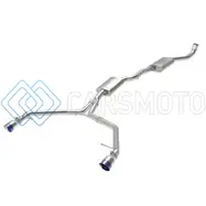 AFE 49-36438-L MACH FORCE-XP 13-16 AUDI ALLROAD L4 SS CAT-BACK EXHAUST W/ BLUE FLAME TIPS