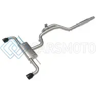 AFE 49-36451-B GEMINI XV 3IN TO 2 1/2IN 304 SS CAT-BACK EXHAUST 22-23 VOLKSWAGEN GTI (MK8) 2.0L W/ BLACK TIPS