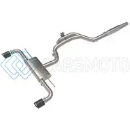 AFE 49-36451-C GEMINI XV 3IN TO 2 1/2IN 304 SS CAT-BACK EXHAUST 22-23 VOLKSWAGEN GTI (MK8) 2.0L W/ CARBON TIPS