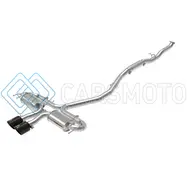 AFE 49-36624-B TAKEDA 3IN 304 SS CAT-BACK EXHAUST SYSTEM W/BLACK TIPS 17-20 HONDA CIVIC SPORT L4-1.5L (T)