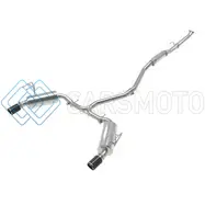 AFE 49-36628-C TAKEDA 2.5IN 304 SS CAT-BACK EXHAUST SYSTEM W/CF TIPS 2022+ HONDA CIVIC L4-1.5L (T)