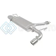 AFE 49-37017-P TAKEDA 2.5IN 304 SS AXLE-BACK EXHAUST W/POLISHED TIPS 18-22 HYUNDAI KONA L4-1.6L (T) AWD