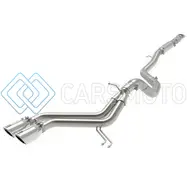 AFE 49-37018-P TAKEDA 2-1/2IN TO 3IN SS-304 CAT-BACK EXHAUST W/ POLISHED TIPS 13-17 HYUNDAI VELOSTER L4-1.6L