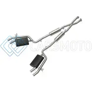 AFE 49-37025 GEMINI XV 2.5IN 304 SS CAT-BACK EXHAUST W/CUT-OUT 18-22 KIA STINGER V6 3.3L