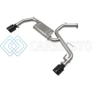 AFE 49-37027-B TAKEDA HYUNDAI ELANTRA N 22-23 L4-2.0L (T) 3IN SS AXLE-BACK EXHAUST SYSTEM W/ BLACK TIPS