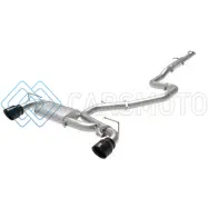 AFE 49-37030-B HYUNDAI VELOSTER N 21-22 L4-2.0L (T) TAKEDA CAT-BACK EXHAUST SYSTEM- BLACK TIPS
