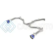 AFE 49-37037-L TAKEDA 20-21 KIA FORTE GT 1.6L (T) 3IN TO 2.5IN SS AXLE-BACK EXHAUST SYSTEM W/ BLUE FLAME TIPS