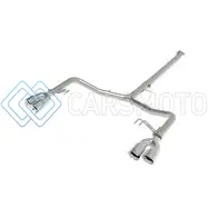 AFE 49-37043-P TAKEDA 21-24 KIA K5 GT L4-2.5L (T) SS AXLE-BACK EXHAUST SYSTEM W/ POLISHED TIPS