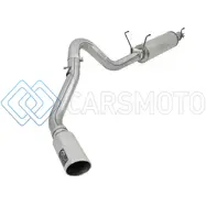 AFE 49-42056-P MACHFORCE XP 4IN EXHAUSTS CAT-BACK SS W/ POLISHED TIPS 14-17 DODGE RAM 2500 V8-6.4L HEMI