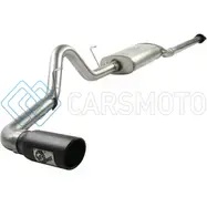 AFE 49-43015-B MACHFORCE XP 3IN 409SS CAT BACK EXHAUST W/ BLACK TIPS FOR 09-10 FORD F-150 V8 4.6L/5.4L