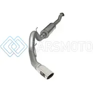 AFE 49-43069-P MACHFORCE XP SS EXHAUST 4IN CAT-BACK W/ POLISH TIP 2015 FORD F-150 ECOBOOST V6 2.7/3.5LTT