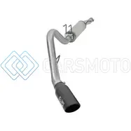 AFE 49-43086-B MACHFORCE XP 4IN CAT-BACK SS-409 EXHAUST W/ BLACK TIPS 2017 FORD SUPER DUTY F-250/F-350 V8-6.2L