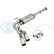 AFE 49-46033-P POWER REBEL SERIES 3IN SS CAT-BACK EXHAUST W/ POLISHED TIPS 2005-2015 TOYOTA TACOMA V6-4.0L