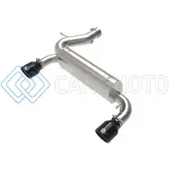 AFE 49-33137-B VULCAN 3IN 304 SS AXLE-BACK EXHAUST 2021 FORD BRONCO L4-2.3L (T)/V6-2.7L (TT) W/ BLACK TIPS