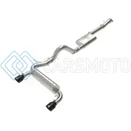 AFE 49-33138-B VULCAN 3IN 304 SS CAT-BACK EXHAUST 2021 FORD BRONCO L4-2.3L (T)/V6-2.7L (TT) W/ BLACK TIPS