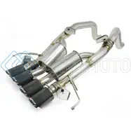 AFE 49-34056-1C MACH FORCE-XP AXLE-BACK EXHAUST SYSTEM W/ CARBON FIBER TIPS CHEVROLET CORVETTE (C7) 14-19 6.2L