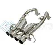 AFE 49-34056-P MACHFORCE XP 3IN-2 1/2IN AXLE BACK 304SS EXHAUST W/ POLISHED TIPS 14-17 CHEVY CORVETTE V8-6.2L