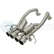 AFE 49-34082-P MACHFORCE XP 3IN-2 1/2IN AXLE BACK 304SS EXHAUST W/ POLISHED TIPS 15-17 CHEVY CORVETTE Z06