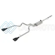 AFE 49-34139-B GEMINI XV 3IN 304 SS CAT-BACK EXHAUST W/ CUTOUT 19-21 GM SILVERADO/SIERRA 1500 V8- W/ BLACK TIPS