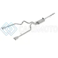 AFE 49-34139-P GEMINI XV 3IN 304 SS CAT-BACK EXHAUST W/ CUTOUT 19-21 GM SILVERADO/SIERRA 1500 V8- W/ BLACK TIPS