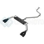 AFE 49-36054-B 19-21 LEXUS UX200 TAKEDA 2IN - 2.5IN. 304 SS CAT-BACK EXHAUST SYSTEM W/ BLACK TIP