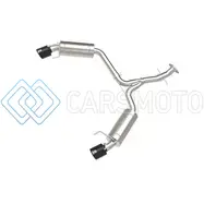 AFE 49-36055-B POWER TAKEDA 06-13 LEXUS IS250/IS350 SS AXLE-BACK EXHAUST W/ BLACK TIPS