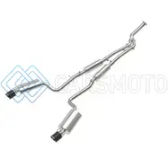 AFE 49-36059-C POWER TAKEDA 16-17 LEXUS IS200T L4-2.0L (T) 2.5IN-3IN 304 SS CB EXHAUST - CARBON FIBER