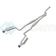 AFE 49-36059-L POWER TAKEDA 16-17 LEXUS IS200T L4-2.0L (T) 2.5IN-3IN 304 SS CB EXHAUST W/ BLUE TIP