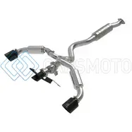 AFE 49-36067-B 23-24 TOYOTA GR COROLLA L3 1.6L (T) GEMINI XV 3IN TO 2-1/2IN CAT BACK EXHAUST W/ BLACK TIPS