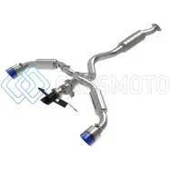 AFE 49-36067-L 23-24 TOYOTA GR COROLLA L3 1.6L (T) GEMINI XV 3IN TO 2-1/2IN CAT BACK EXHAUST W/ BLUE FLAME TIPS