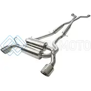 AFE 49-36103-P TAKEDA 2-1/2IN 304SS CAT-BACK EXHAUST INFINITI G37 08-13/Q60 14-15 V6-3.7 W/ POLISHED TIPS