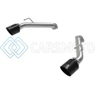 AFE 49-36137-B NISSAN Z 23-23 V6-3.0L TAKEDA 2-1/2IN 304 SS AXLE-BACK EXHAUST SYSTEM W/ BLACK TIPS