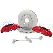 ALCON BKF1559BF58 19+ SILVERADO/SIERRA 20+ SUBURBAN/TAHOE/YUKON 355X33MM 6-PISTON CALIPER FRT BRAKE KIT - RED