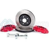 ALCON BKF5459AX02 2007+ JEEP JK 350X32MM ROTORS 4-PISTON RED CALIPERS FRONT BRAKE UPGRADE KIT