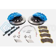 ALCON BKF7059ZG05 2009+ NISSAN GT-R R35 412X36MM ROTOR 6 PISTON CALIPER RC6 FRONT AXLE KIT - SKY BLUE