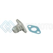 TURBOSMART TS-199-3005 38.1MM 10AN OIL DRAIN - SILVER