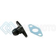 TURBOSMART TS-199-3010 50.8MM 10AN OIL DRAIN - BLACK