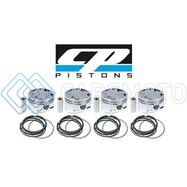 CP-CARRILLO SC7405-4 PISTON & RING SET FOR SUBARU BRZ FA20 - BORE (86MM) - CR (10.0) - SET OF 4