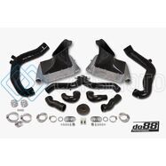 DO88 BIG-130SV-169 10-12 PORSCHE 911 TURBO/TURBO S (997.2) BIGPACK INTERCOOLER KIT W/BLACK PIPE + INLETS