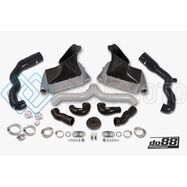 DO88 BIG-140SI-76 07-09 PORSCHE 911 TURBO/GT2 (997.1) BIGPACK INTERCOOLER KIT W/SILVER PIPE + INLETS