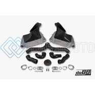 DO88 BIG-140SV 07-09 PORSCHE 911 TURBO/GT2 (997.1) BIGPACK INTERCOOLER KIT W/BLACK PIPE