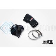 DO88 CP-110S-OEM VAG 1.8/2.0 TSI (MQB) TURBO MUFFLER DELETE OEM PRESSURE PIPES BLACK HOSE