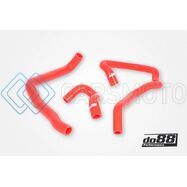 DO88 DO88-KIT189R AUDI/SEAT/VOLKSWAGEN 2.0T (MQB) REMOTE RADIATOR COOLANT HOSES (RIGHT) - RED