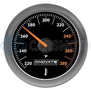INNOVATE 3861 MTX ANALOG OIL/WATER TEMP GAUGE KIT - BLACK DIAL