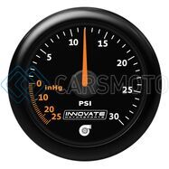 INNOVATE 3908 MTX ANALOG 30 PSI VACUUM/BOOST GAUGE KIT - BLACK FACEPLATE