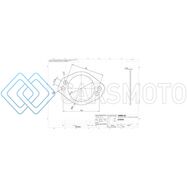 TURBO XS G764H 4 HOLE 3IN GASKET 105MM CENTER-TO-CENTER (FITS WS-MP-V2 / WS02-RMA / WS02-RMA-TI)