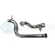 TURBO XS M15-DPC 2015+ FORD MUSTANG ECOBOOST DOWNPIPE W/ HIGH FLOW CATALYTIC CONVERTER