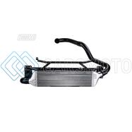 TURBO XS W15-FMIC-BLK FMIC FOR 15-16 SUBARU WRX - WRINKLE BLACK PIPES